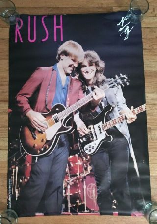 Rare Rush 1984 Live Performance Poster 24 " X 36 " Vintage