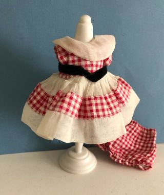 Vintage Vogue Ginny Doll 1955 Medford Tagged Dress from the Tiny Miss Series 2