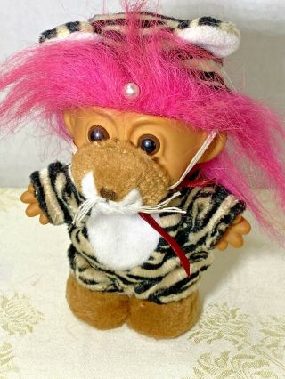 Lions Tigers Troll Doll Costumes Face Mask Too.  Cute Vintage Dress Up Party