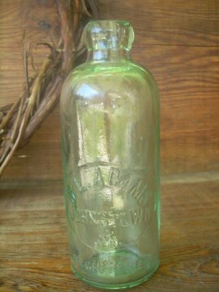 Antique W.  L.  Adams Johnstown Pa Blob Top Soda Bottle
