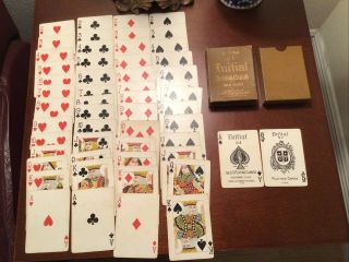 Vintage U.  S.  Playing Cards Deck 54 Initial Russell & Morgan Rare Playing Cards