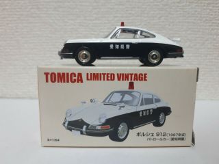 " Very Rare " Tomica Limited Vintage - Porsche 912 Police Car Tomica Shop Model