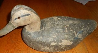 Antique C.  1905 Mason Factory? Tackeye Blue Winged Teal Duck Decoy All