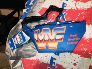 Vintage Wwf Hulk Hogan Fanny Pack Waist Bag Shoulder Bag Pouch Wcw Nwo Rare