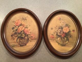 Antique/vintage Countess Zichy Prints In Oval Frames