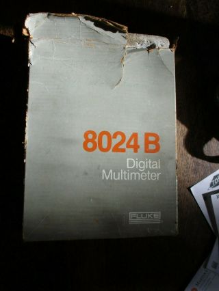 Fluke 8024b Digital Multimeter Accurate With Accessories