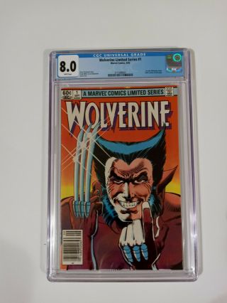 Wolverine Limited Series 1,  Cgc 8.  0,  White Pages,  Blue Label,  Rare Newsstand,  Hot