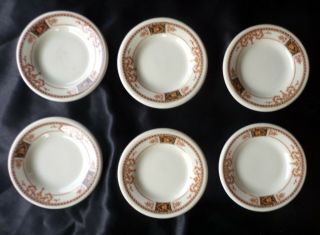 Set Of 6 Vintage Matching Porcelain Butter Pats