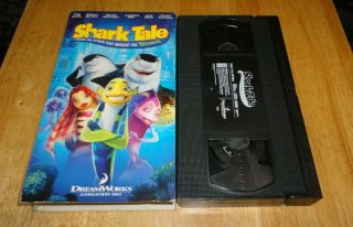 Shark Tale (vhs,  2004) Will Smith Dreamworks Rare Kids Animated Non - Rental