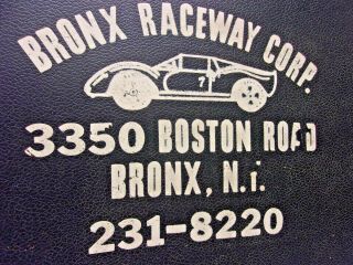 RARE VINTAGE 1960 ' s SLOT CAR CARRY CASE 1/24,  BRONX RACEWAY YORK 2