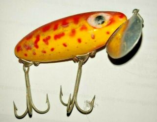 Vintage Fishing Lure - Red And Yellow 