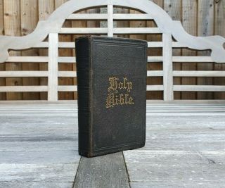 Antique Vintage Pocket Size Holy Bible - Oxford University Press Hardback