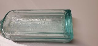 Antique Dr Kilmers swamp root kidney bladde cure aqua bottle Binghamton ny 2