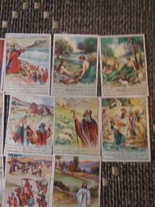 37 Antique Religious Picture Lesson Cards David C.  Cook 1932 Complete Set 2