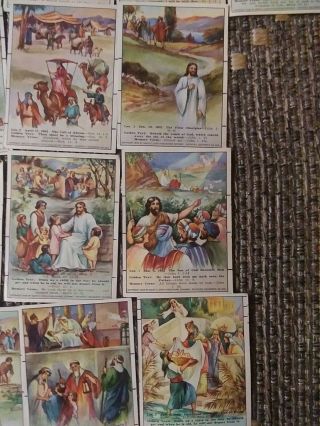 37 Antique Religious Picture Lesson Cards David C.  Cook 1932 Complete Set 3