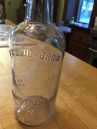 BONNIE BROS Louisville,  Kentucky Whiskey Bottle 11” Rare 2