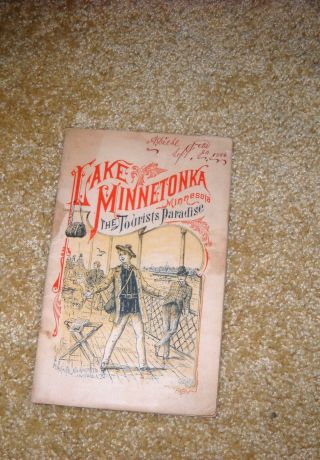 Very Rare 1886 Lake Minnetonka - Osakis - Devils Lake Tourist Brochure