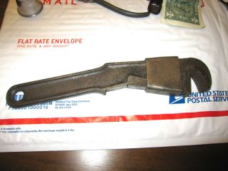 Antique/vintage Unknown Maker Unusual Pipe Wrench Monkey Wrench Good Cond.