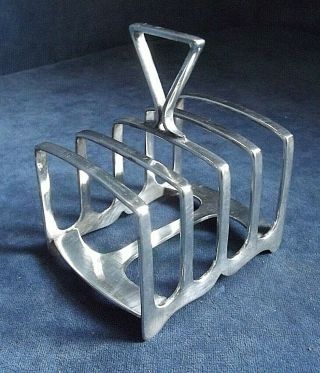 Art Deco Silver Plated Toast / Letter Rack C1930 By Joseph Ridge