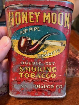 Rare Honey Moon Pocket Tobacco Tin 3