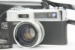 Rare [top Mint] Yashica Electro 35 G Rangefinder 45mm F/1.  7 W/ Case From Japan