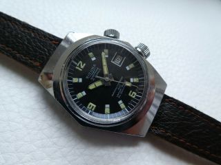 Very rare Vintage SICURA BREITLING SUBMARINE 400 Women ' s Diver watch from 70 ' s 2