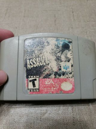 Wcw Backstage Assault Rare Gray Game Cartridge Nintendo 64 N64 Authentic