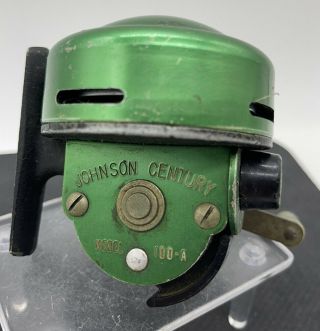 Vintage Johnson Century 100a Fishing Reel Made In Usa 2 Of 3 Listed