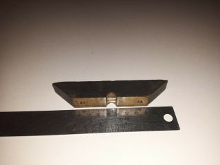 Antique Brass And Wood Level,  Small,  5 "
