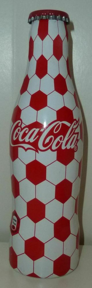 Full Rare Coca - Cola Coke Soccer Ball Design Alu Bottle Can Germany Bottles
