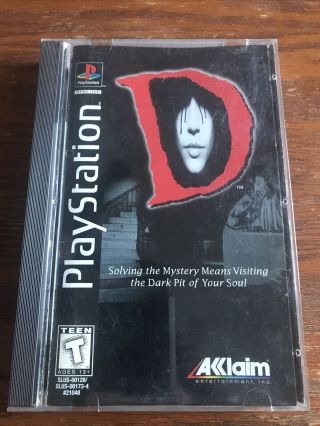 D Ps1 Rare Complete Long Box Edition Horror Playstation 1
