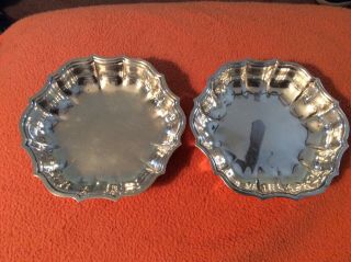 Vintage Chippendale Silver Plate Small Bowls 692 International Silver Co.