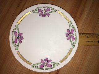 Antique J&c Bavaria Hand Painted 6.  75 " Side Plate Signed By Artist
