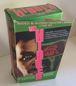 The Hidden Sci Fi Horror 2 Vhs Tape Set Oop Rare Htf Gore Kyle Mclaughlin