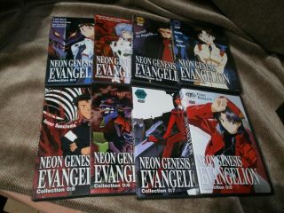 Neon Genesis Evangelion - Loose Box Set (dvd,  2002,  8 - Disc Set) Rare Oop