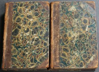 Rare Antique Old Italian Estate 2 Vol Book Set of Metastasio 1820 Scarce 2