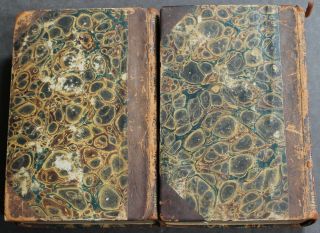 Rare Antique Old Italian Estate 2 Vol Book Set of Metastasio 1820 Scarce 3