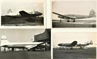 Post - War Airliners - Four Rare Photographs