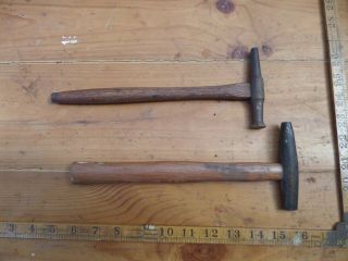 2 Small Vintage Antique Old Hammers
