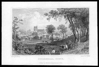1835 Essex - Antique Engraving View Of Coggeshall (38)