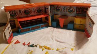 Barbie Dream Boat Playset Folds Up Chris Craft Vintage 1974 Not Complete
