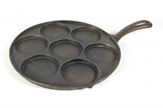 Antique Vintage Griswold Cast Iron Plett Swedish Pancake Skillet Pan 34 A Rare
