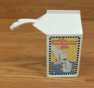 Vintage Fisher Price Little Mommy Milk Carton Play Toy For Food Kitchen Playset