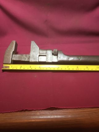 Vintage Antique Billings Coes Adjustable Monkey Wrench Steel Handle 10 1/2 "
