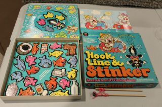 Rare 1980 Hook Line & And Stinker Colorforms Game 100 Complete Htf Vtg