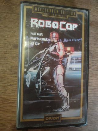 Robocop Vhs Widescreen Edition Orion Clamshell 1997 Rare Horror Scifi