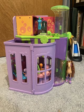 Polly Pocket Magnetic Cafe Mall Boutique And Hair Salon Mattel 2004 Rare