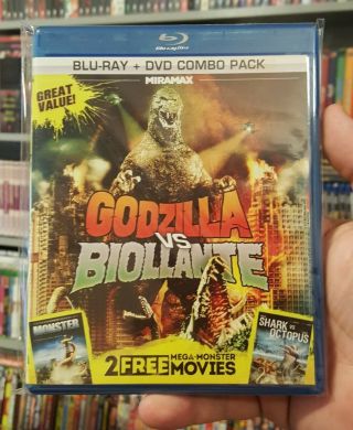 Godzilla Vs Biollante 1989 Blu - Ray,  Dvd Like - Toho Rare Oop Htf Shippin