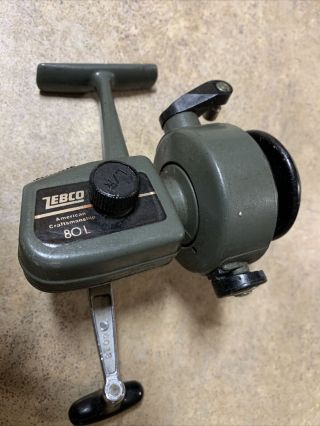 Old Zebco Model 80l Reel American Craftmanship Made In Usa