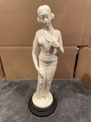 Vintage Italian Sculpture Signed A.  Giannelli Woman Figurine